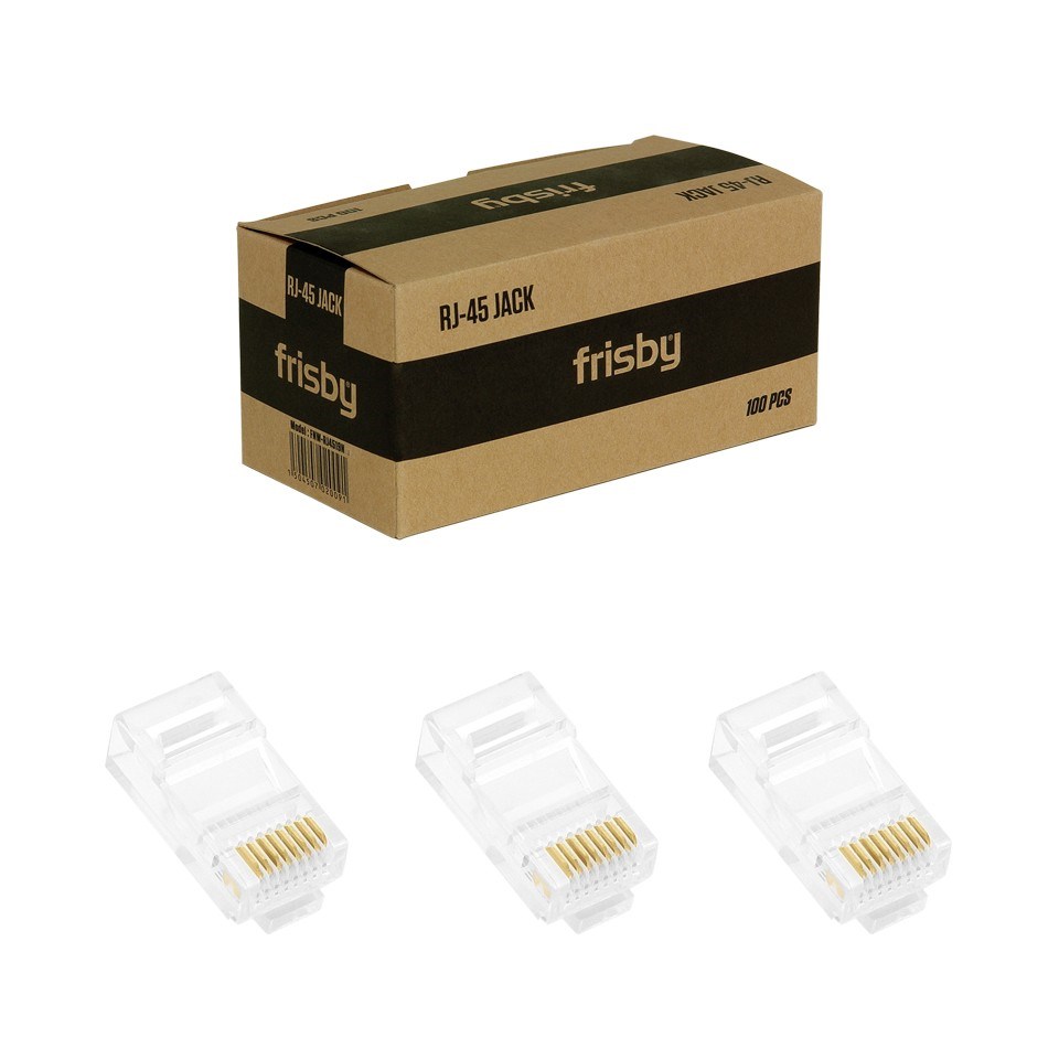 Frisby FNW-RJ4519N UTP Cat5 RJ45 Konnektör 100'lü - Resim 3