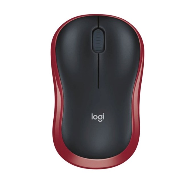 Logitech M185 Kablosuz Mouse Siyah-Krmz 910-002237